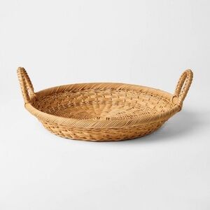 Round Tapered Rattan Tray - Threshold™ designed with Studio McGee